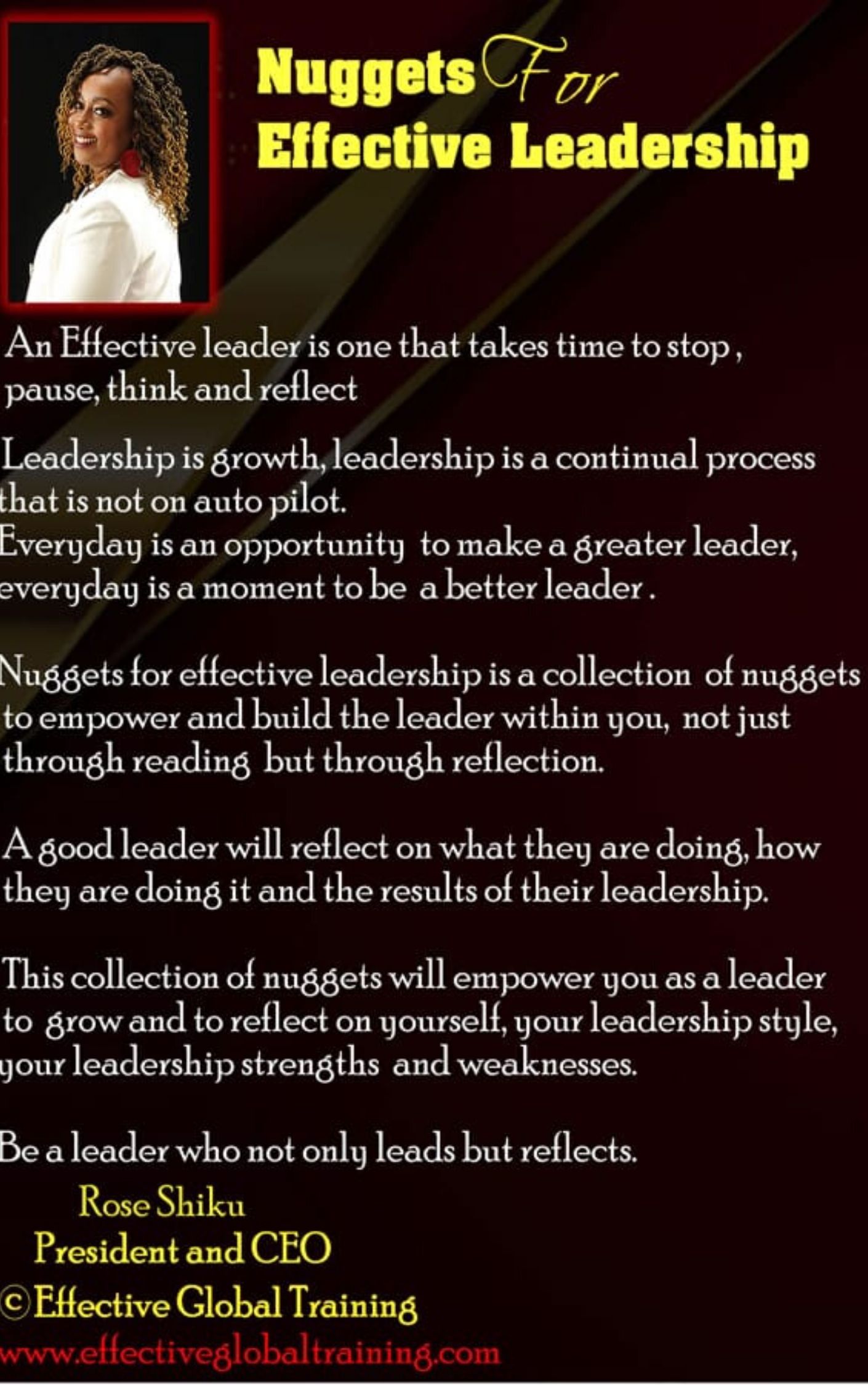 Nuggets For Effective Leadership - Hard Copy - Image 2